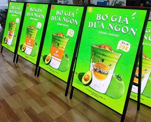Hộp đèn siêu mỏng cho ngành F&B