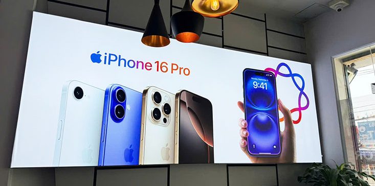 Hộp đèn siêu mỏng cho showroom điện thoại