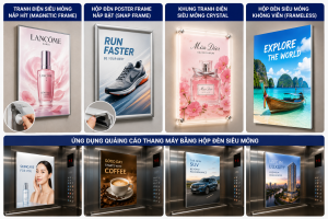các loại hộp đèn siêu mỏng