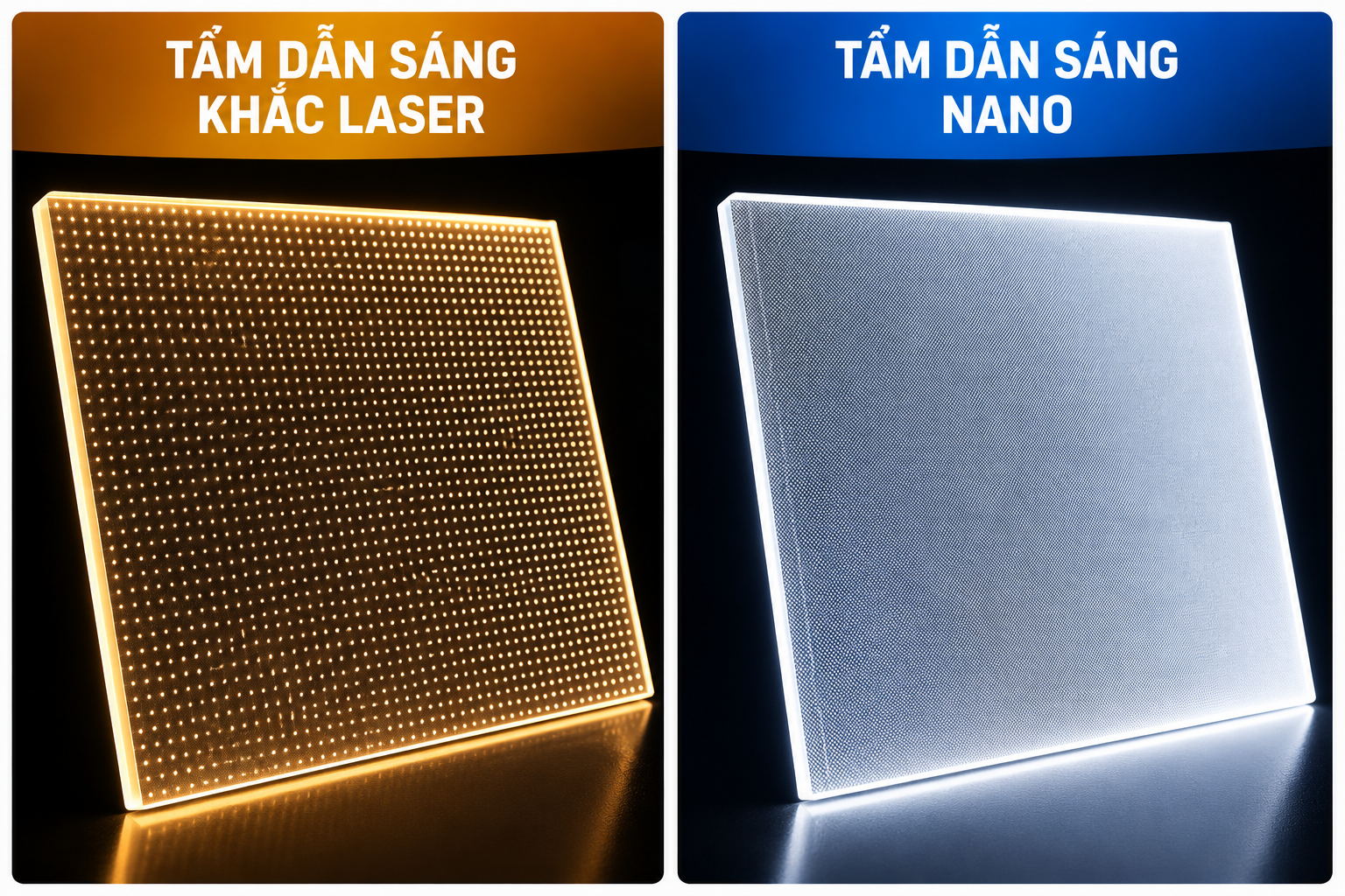 tấm dẫn sáng laser và nano